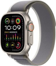 Apple Watch Ultra 2 GPS + Cellular, 49 мм, корпус из титана, ремешок Trail зеленого/серого цвета, размер M/L
